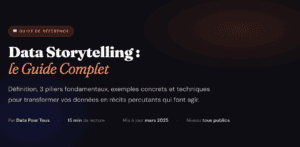 Lire la suite à propos de l’article Data Storytelling : guide complet